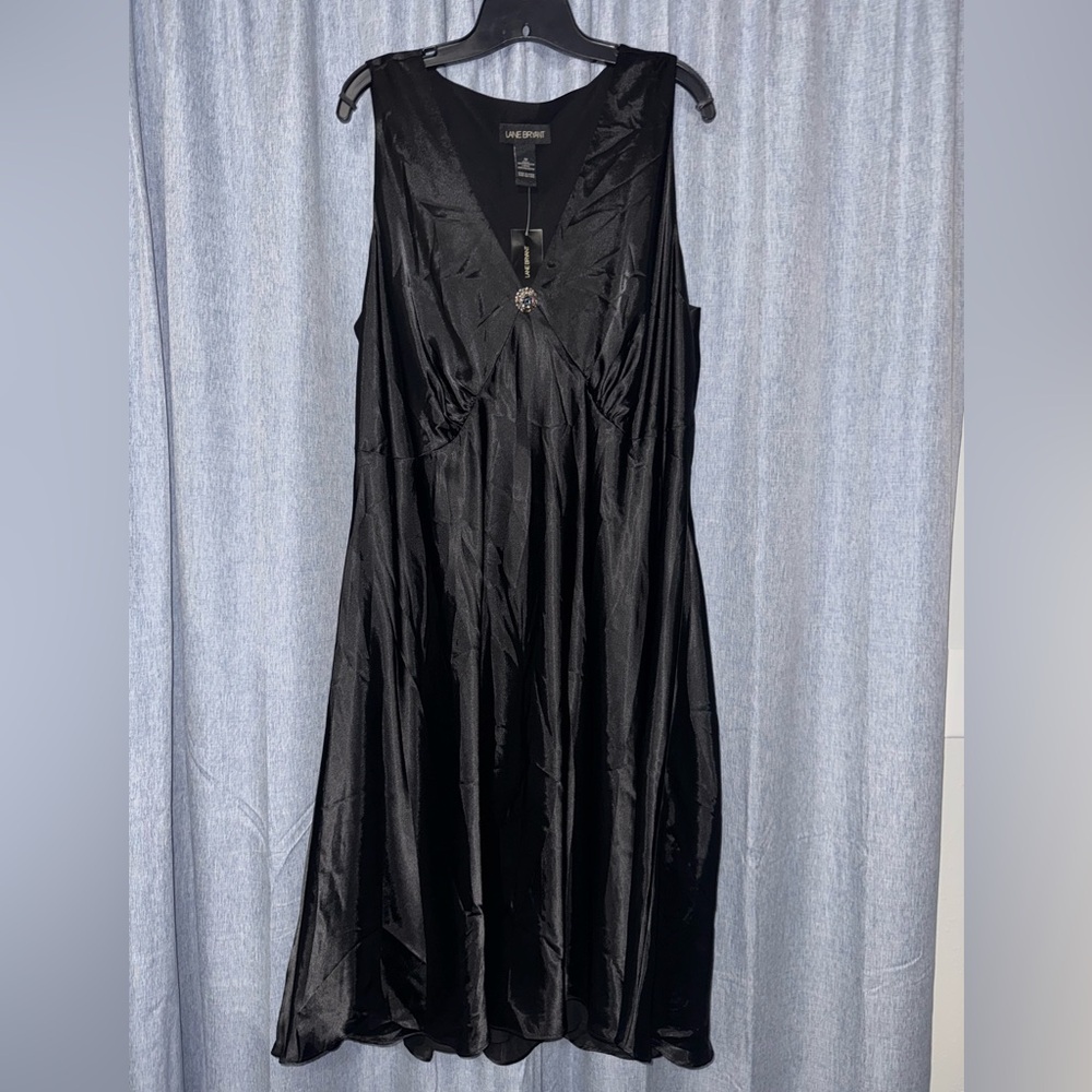 Lane Bryant Black Midi Dress NWT